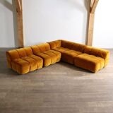 Arflex Strips sofa by Cini Boeri in velvet, Italy 1968