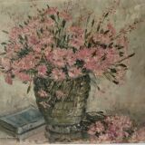 Charming painting pink flowers