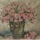 Tableau de charme fleurs rose