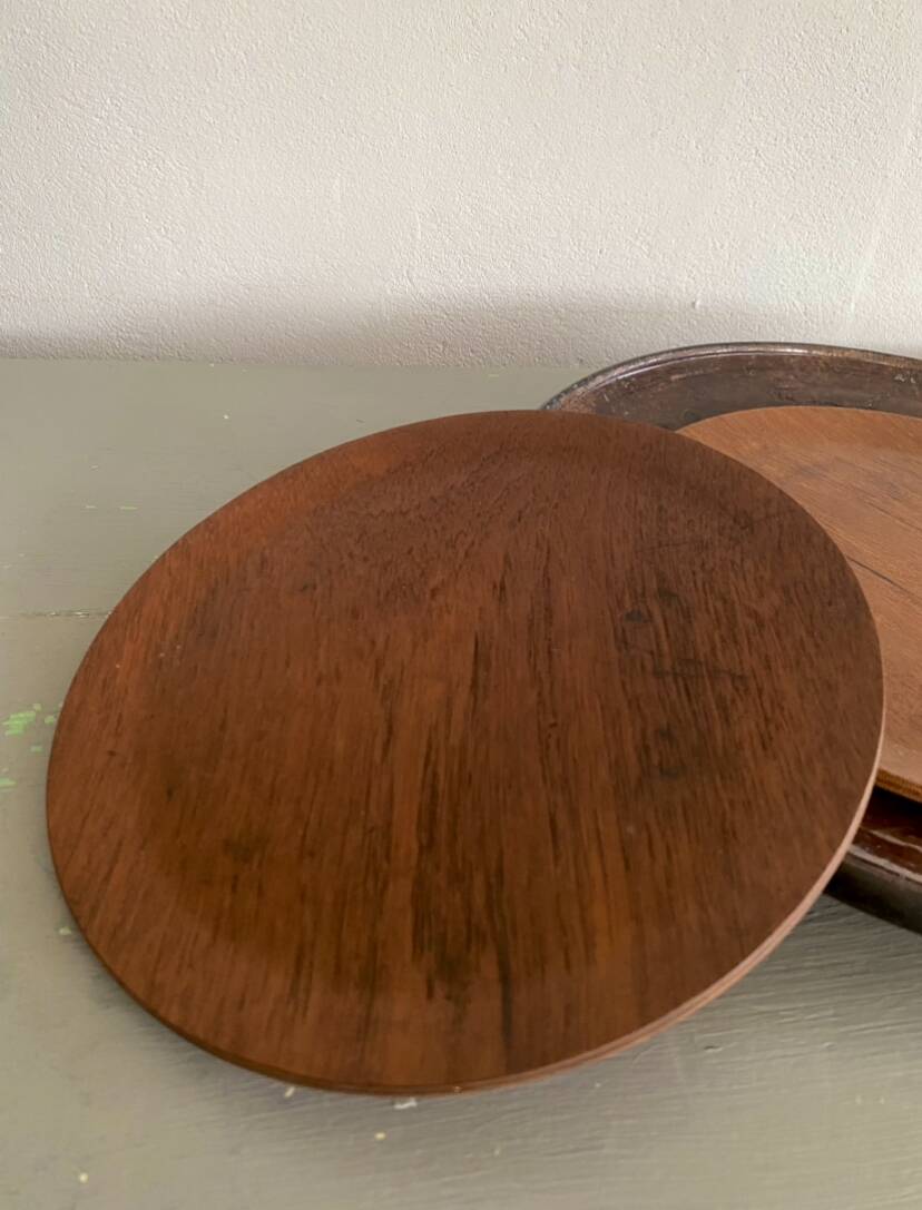 Teak tray signed Le Creuset, Denmark