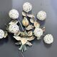 Vintage floral wall lamp by Hans Kögl, 1970s
