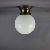 Art Deco Brass Ceilling Lamp, 1920s