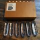 Series of 6 knife holders signed Daum France in box