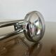 Wall coat rack in chrome metal from the 70s