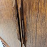 Scandinavian highboard in Rio rosewood.