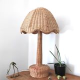 Lampe champignon en osier 75cm