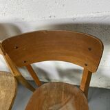 Set of 3 mismatched bistro chairs