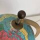 Globe vintage 1970 terrestre Taride tripode doré verre mappemonde - 23 cm