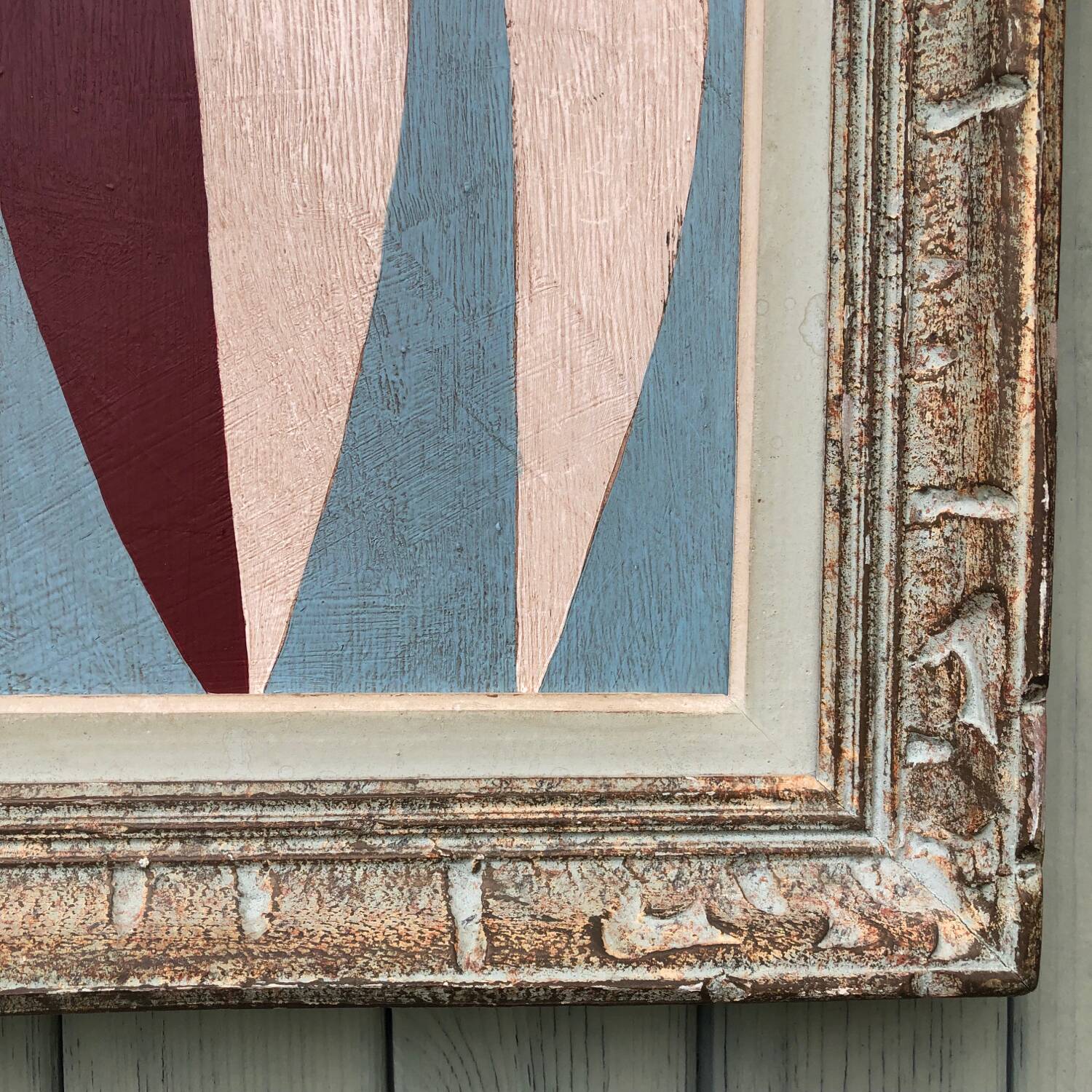 Abstract painting on panel