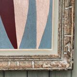 Abstract painting on panel