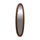 Oval Wall Mirror with a Beech Frame, Italy