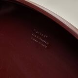 Desserte ronde et bar bordeaux, par Alberto Rosselli pour Kartell, années 1970