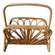 Bamboo magazine rack.