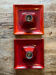 Pair of Hustadt Leuchten ceramic wall lights