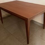 Table extensible en chêne, années 50