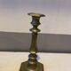 Large vintage golden brass candle holder