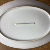 Ancien plat de service ovale L.J. Cie Vierzon