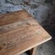 Vintage pine kitchen table or desk with two drawers – 1950s