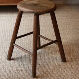 Tabouret ancien en chêne