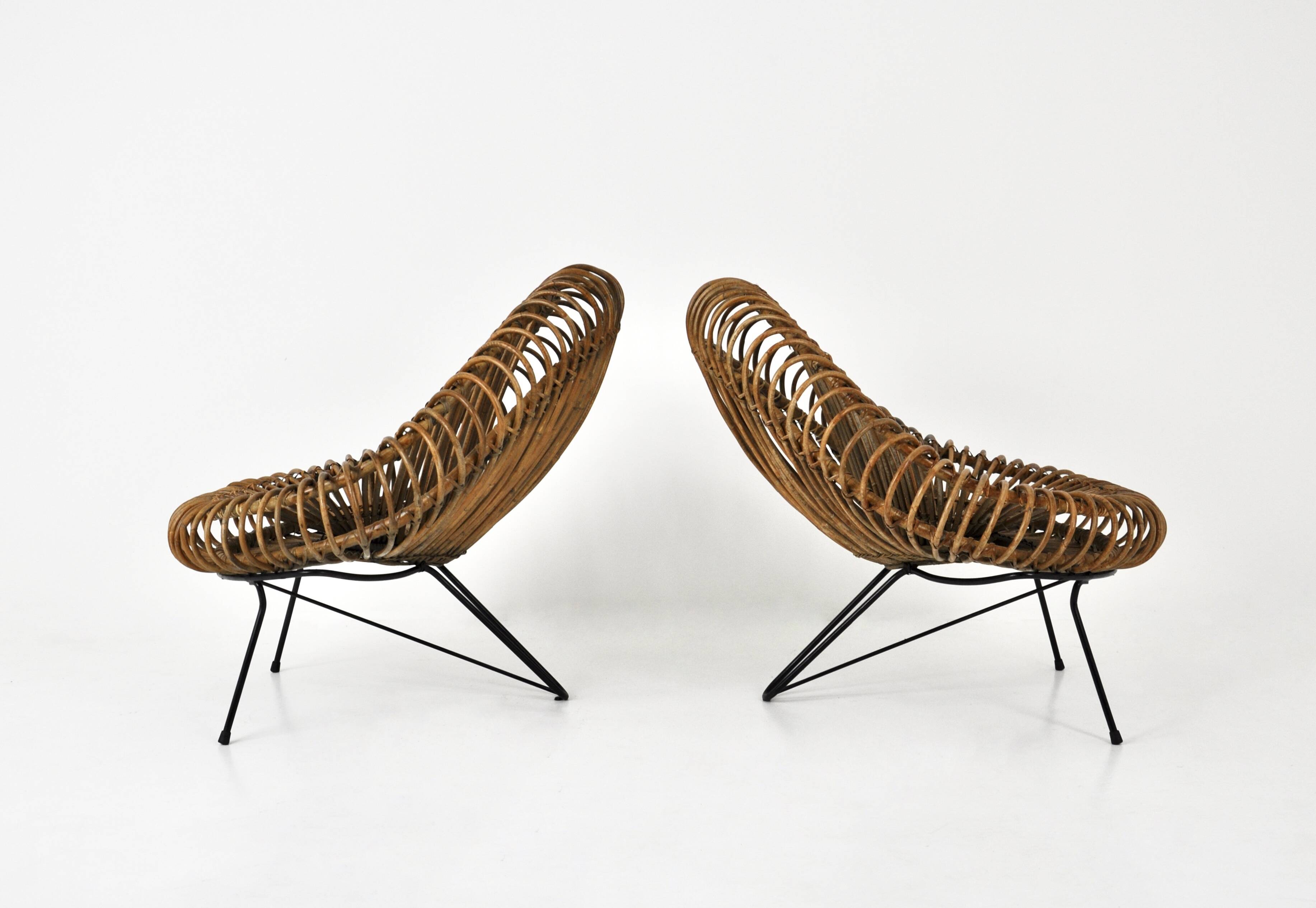 Armchairs Dalvera in the manner of Abraham & Rol , 1950s