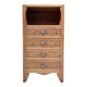 Commode haute art déco bois brut 1930