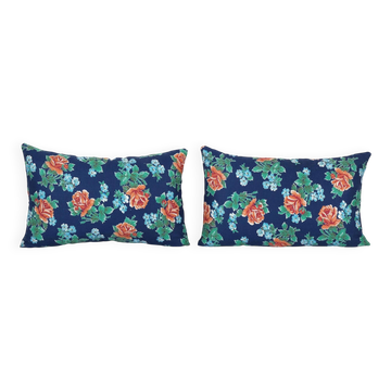 Set of 2 vintage Turkish cushion covers 56x36 cm