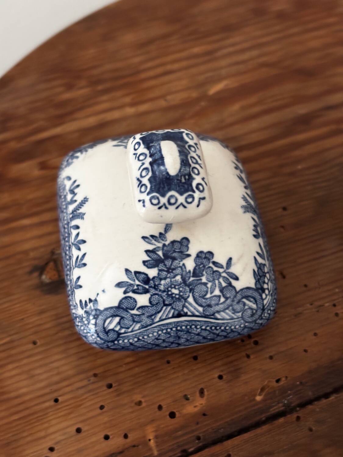 Sugar bowl in English porcelain Enoch Wedgwood Asiatic Pheasants