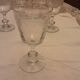 6 antique water glasses cut glass
