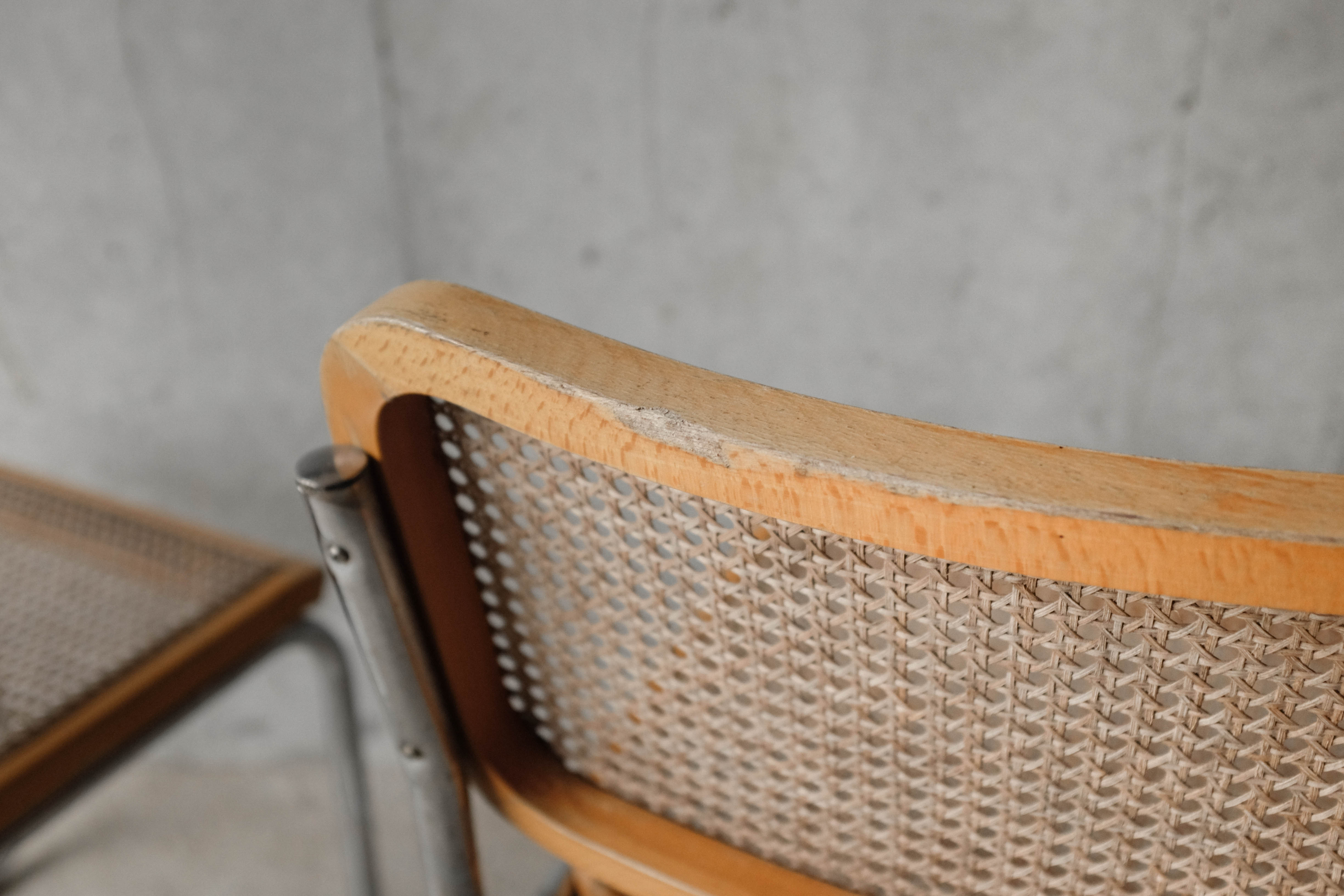 Pair of Cesca B32 chairs by Marcel Breuer