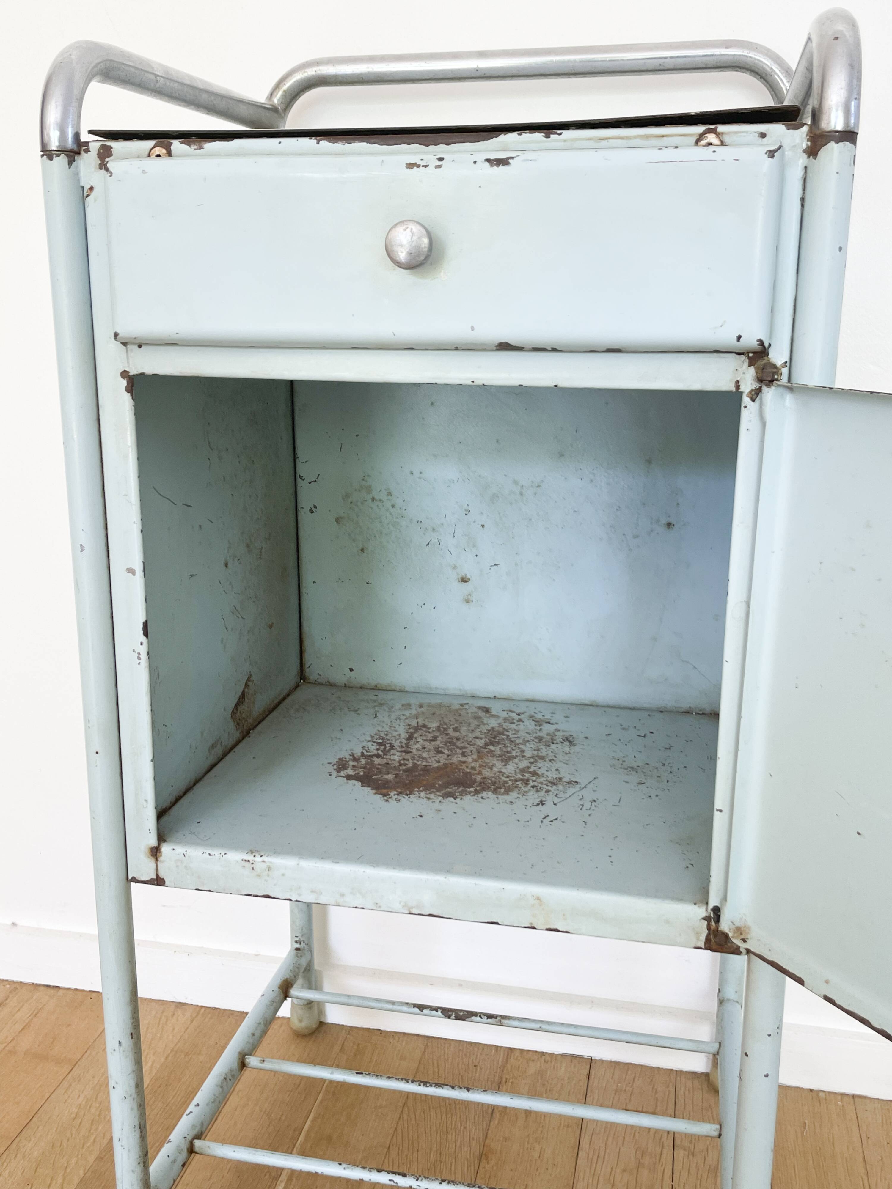 Hospital bedside table, 1950´s