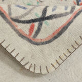 4x6 neutral handmade anatolian turkish rug,	115c192cm