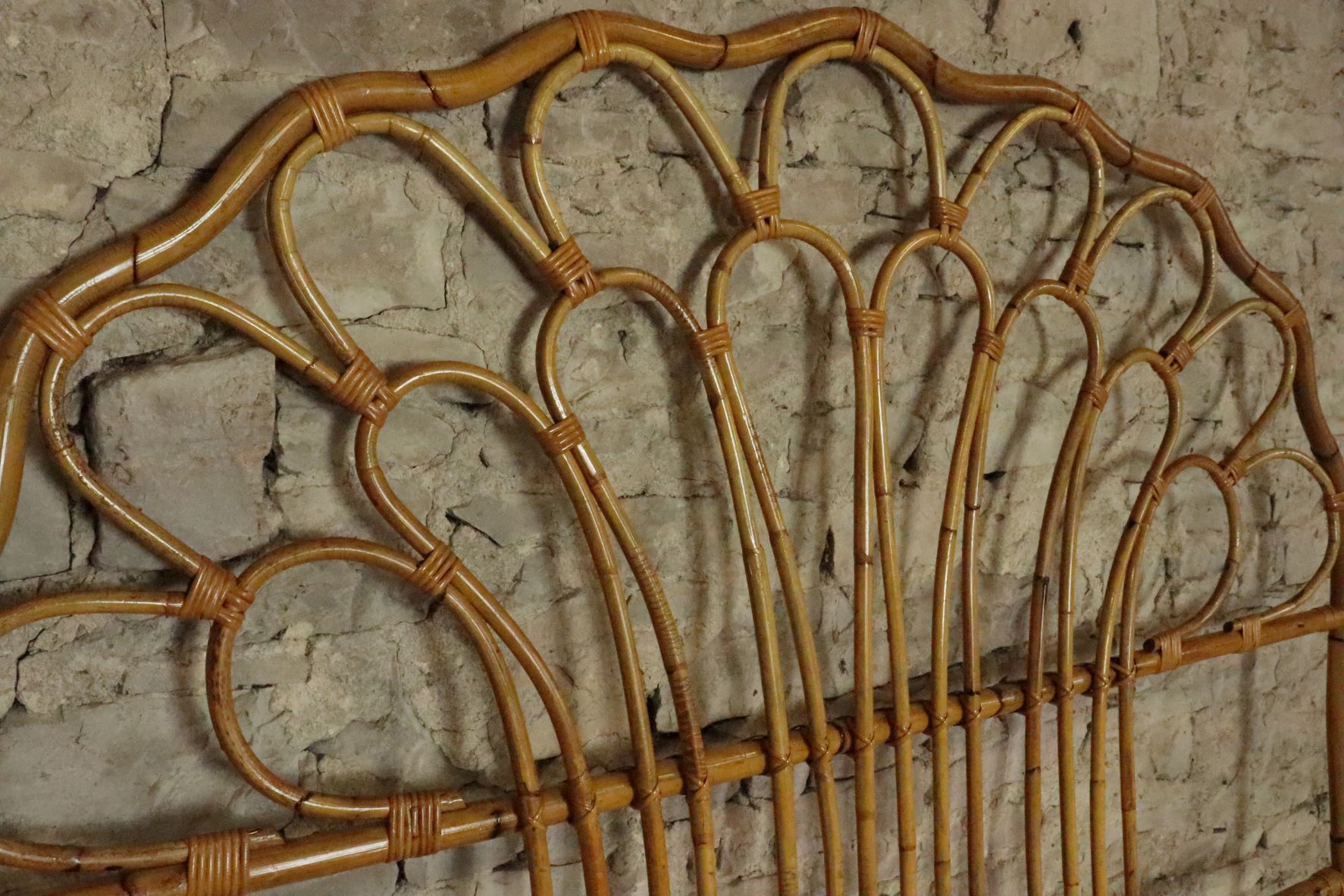 Rattan headboard