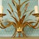 Italian chandelier ear of wheat 5 fires 1960