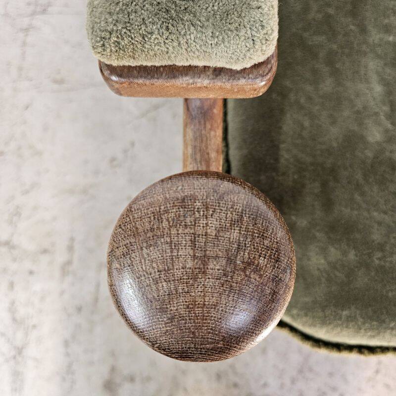 Canapé en chêne trois places par E. Merthen, Ire Møbler, Suède, années 1960