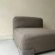 Plastics gray fabric armchair by Piero Lissoni for Kartell, 1970