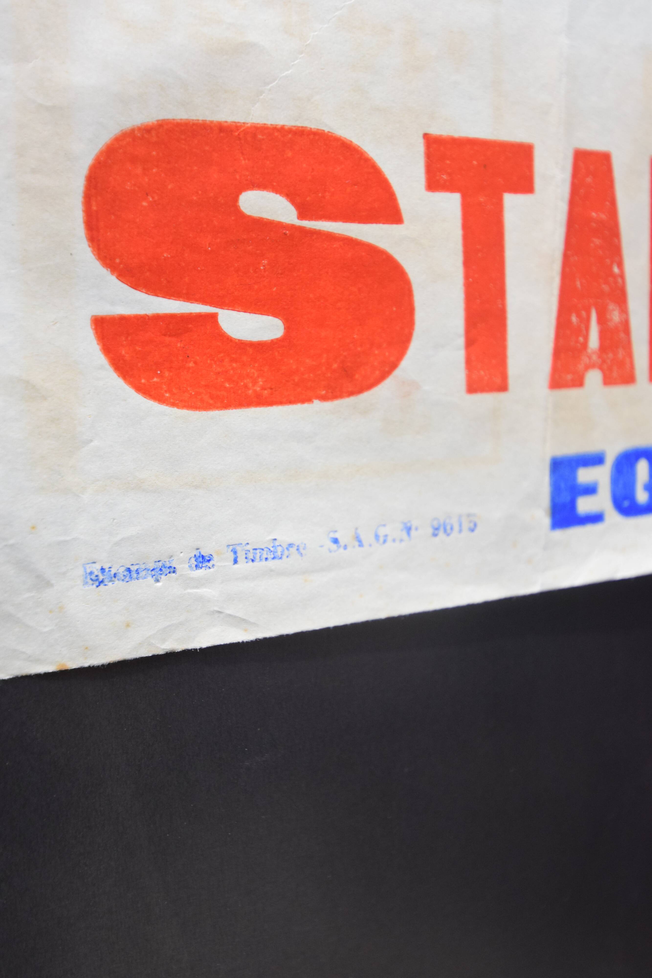 "Rugby Match" poster - City of Langon - 1930s