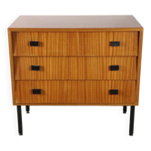 Vintage wood and metal chest of drawers, 1960