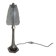 Art Deco table lamp from the 1920s–1930s — Tree trunk base in nickel metal