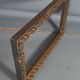 Old frame wood stucco gilded, original 36x22 cm, foliage 32x18 cm