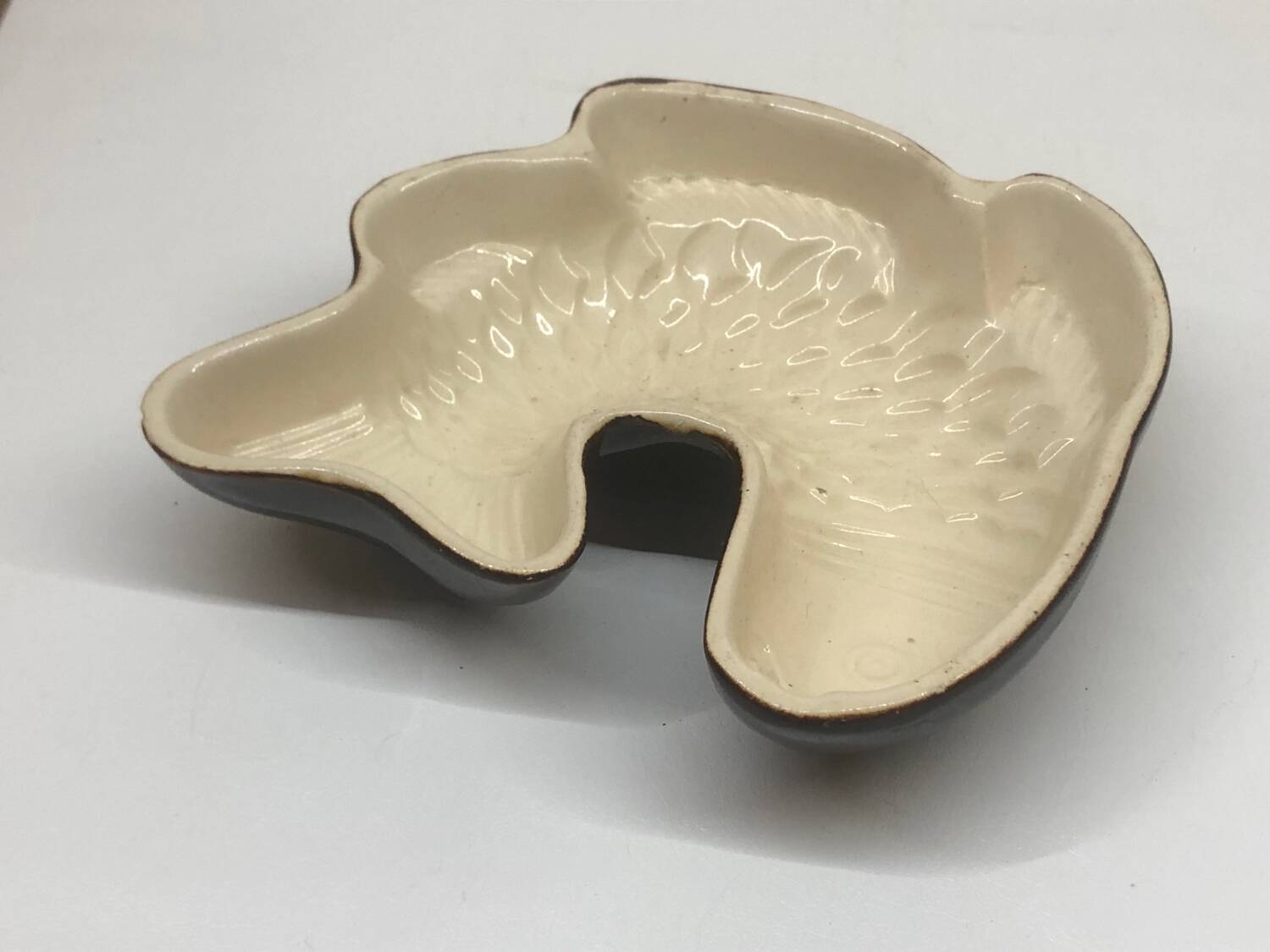 Vintage zoomorphic fish dish