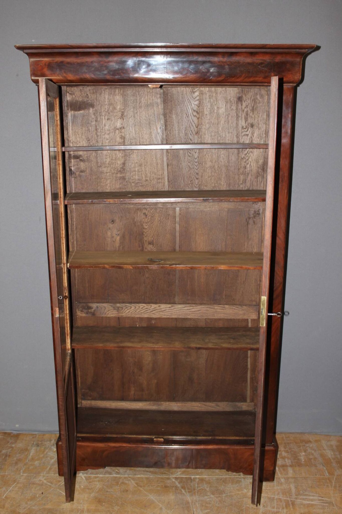 Louis Philippe Library in Mahogany 19th Century