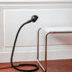 Black Hebi lamp by Isao Hosoe for Valenti, large version, 1970s.