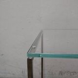 Table d'appoint vintage en verre
