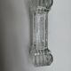 6 Portieux Art Deco knife rests in transparent moulded glass, French glassware from the 1930s.