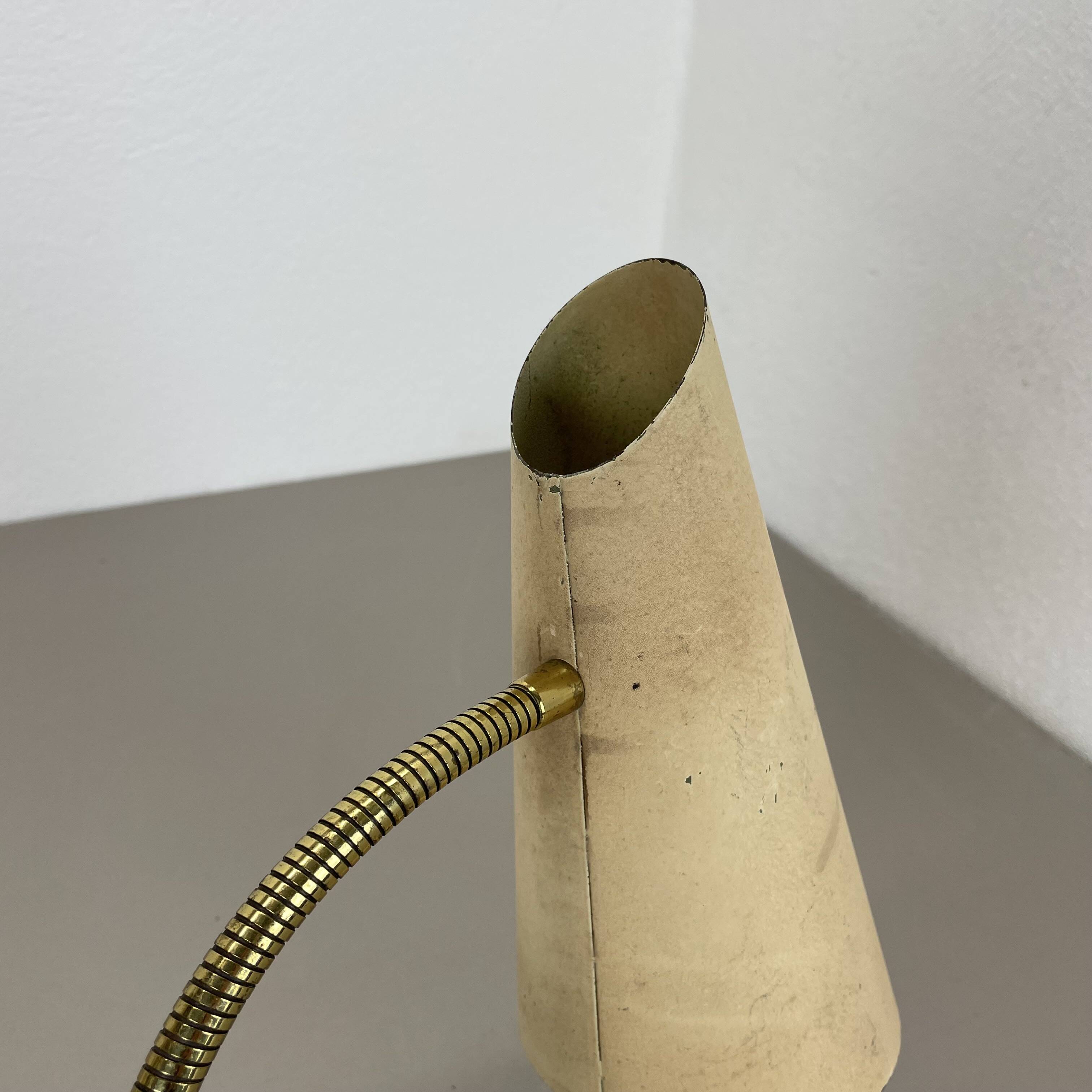 Rare adjustable diabolo brass stilnovo style wall ceiling light, italy 1950