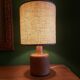 LAMPE DE TABLE VINTAGE EN BOIS
