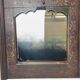 19th century wooden trumeau mirror with floral decoration