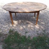 Old oval farm table