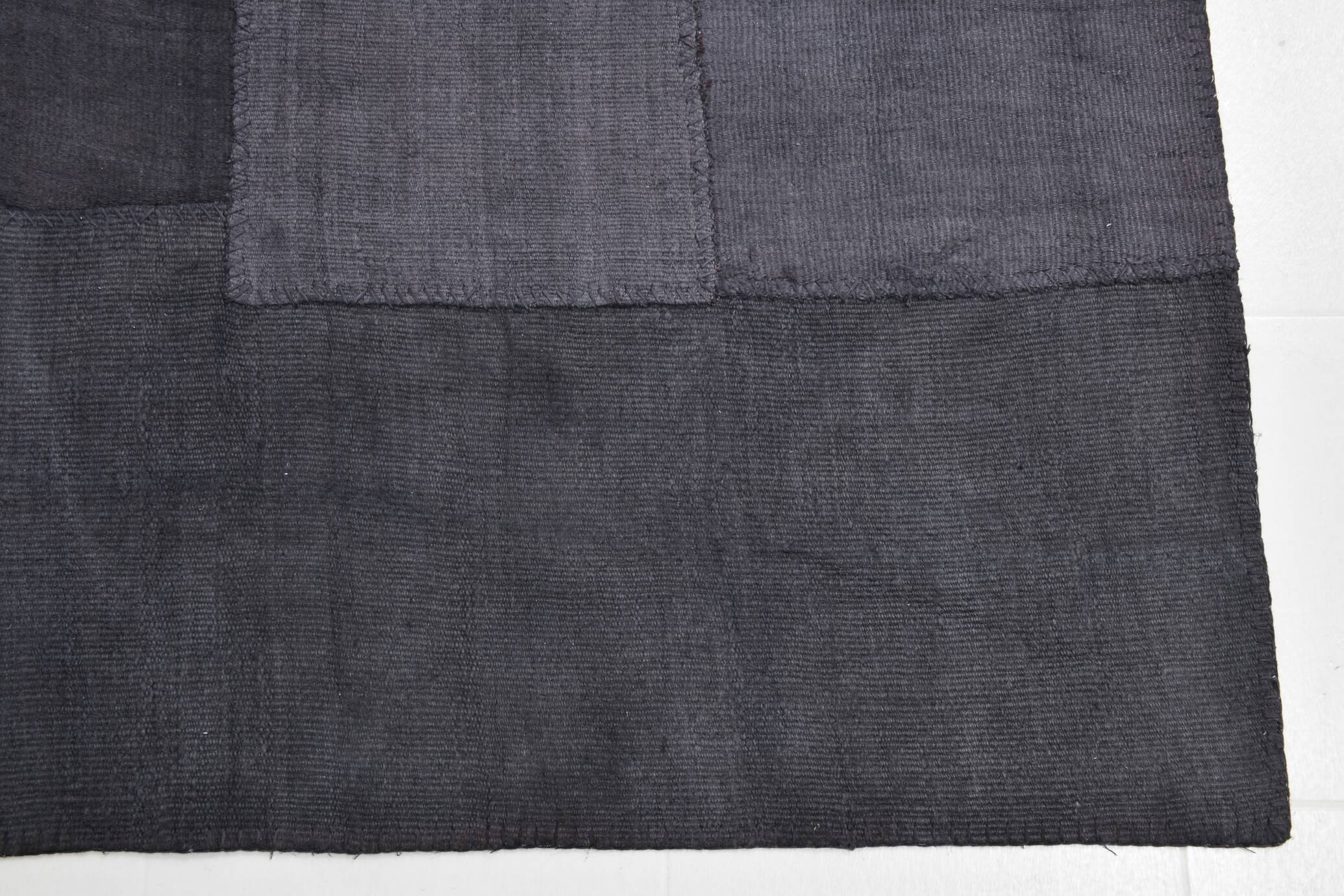 Tapis Kilim vintage surdimensionné gris cendré 8x10, 245x306 cm