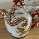 Japanese service with golden dragon pattern